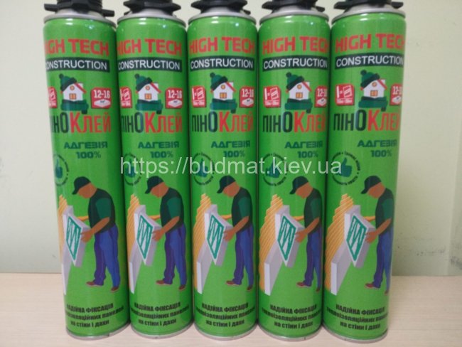 Клей-пена PU GUN FOAM 900 GR BLANK пеноклей
