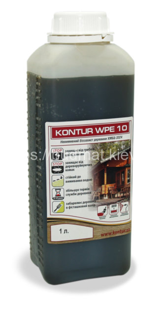 Антисептик для защиты древесины KONTUR-WPE-10